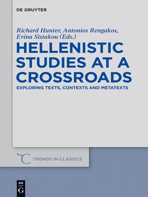 cover image of Hellenistic Studies at a Crossroads